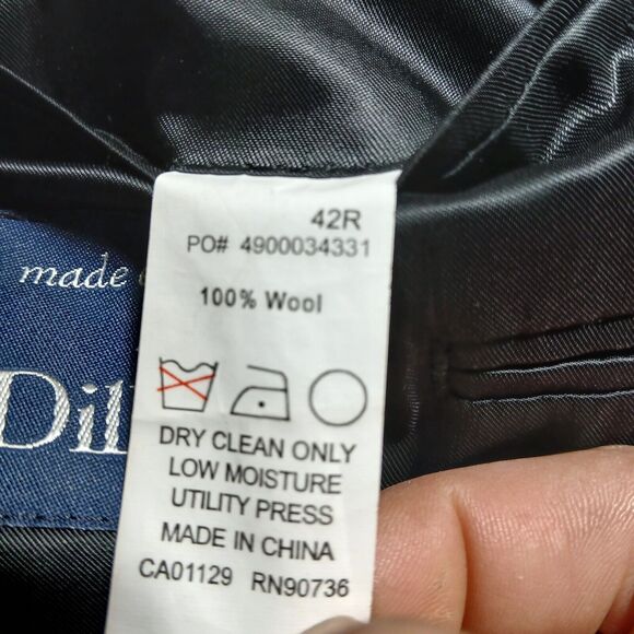 Ralph Lauren 42R Blazer Black Classic Retro Stripe Preppy Wool Sport Coat Jacket - Picture 4 of 11